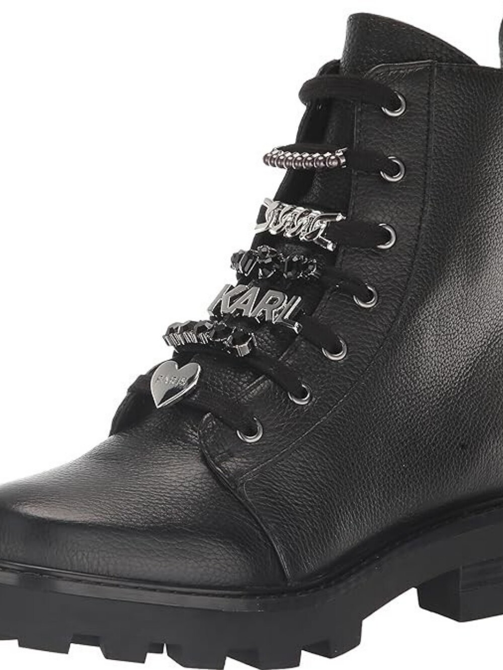 KARL LAGERFELD womens Everyday Cold Weather Mela - Combat Boot Sz 8